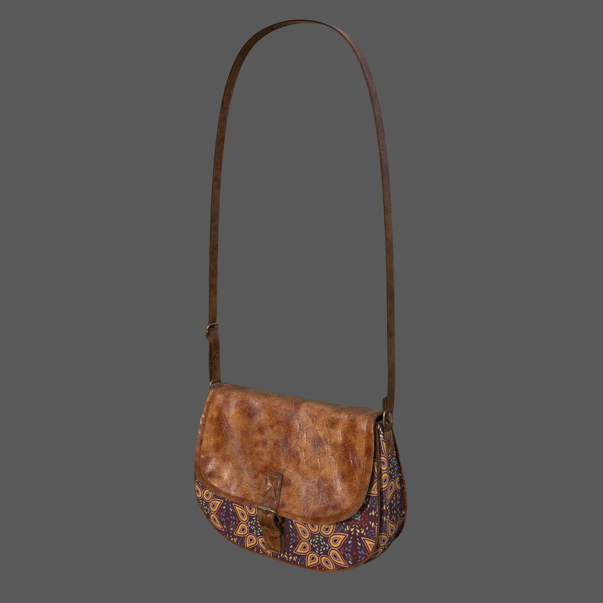 HandBag Low-poly 3D model_5