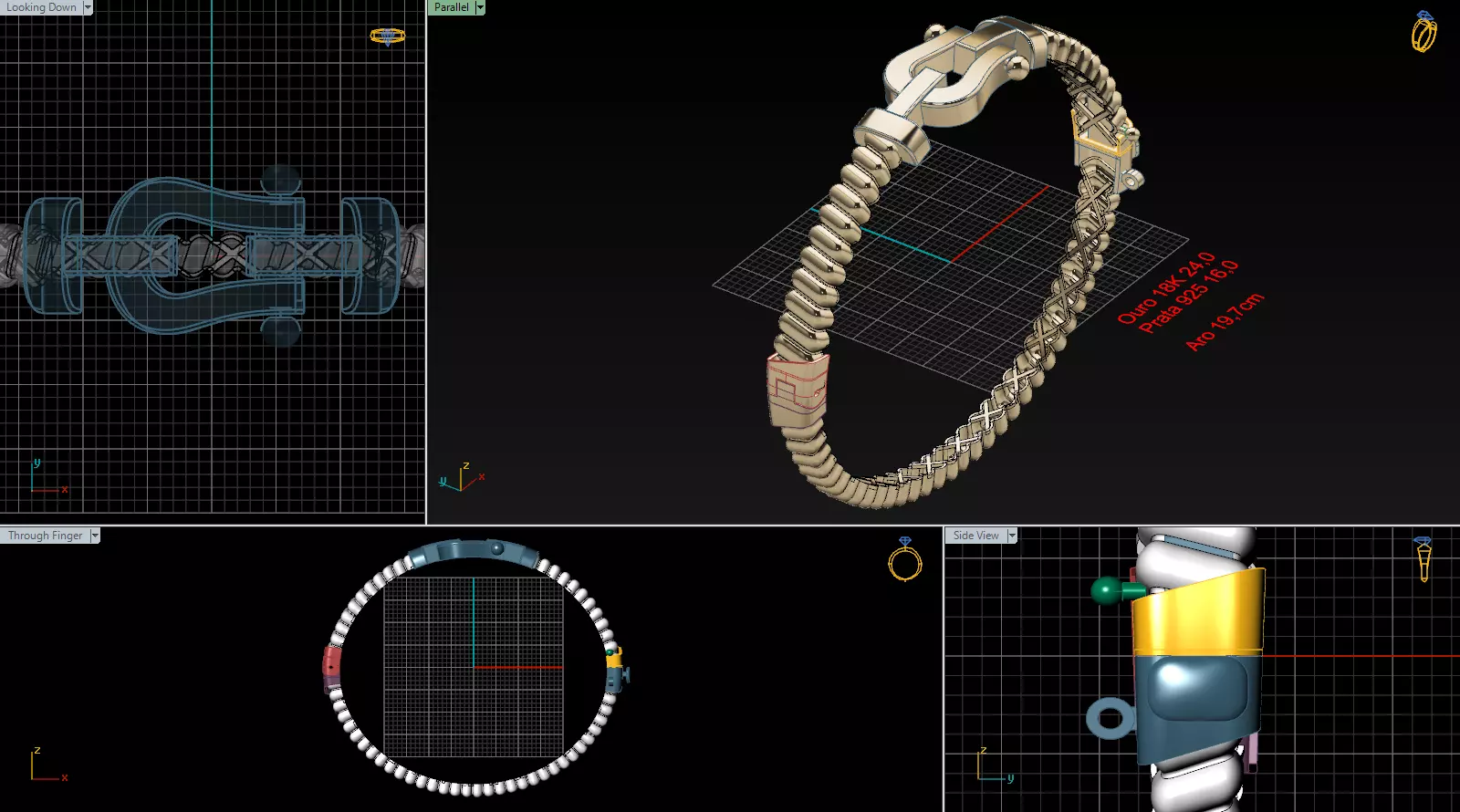 Bracelete IMSA HERMES 3D model_0