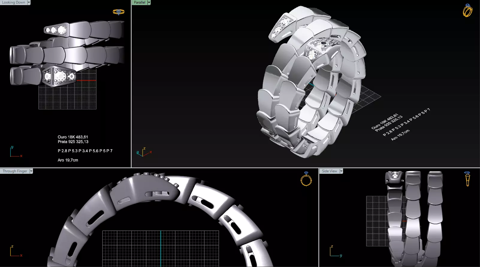 bRACELETE BVLGARI SERPENTE  3D model_0