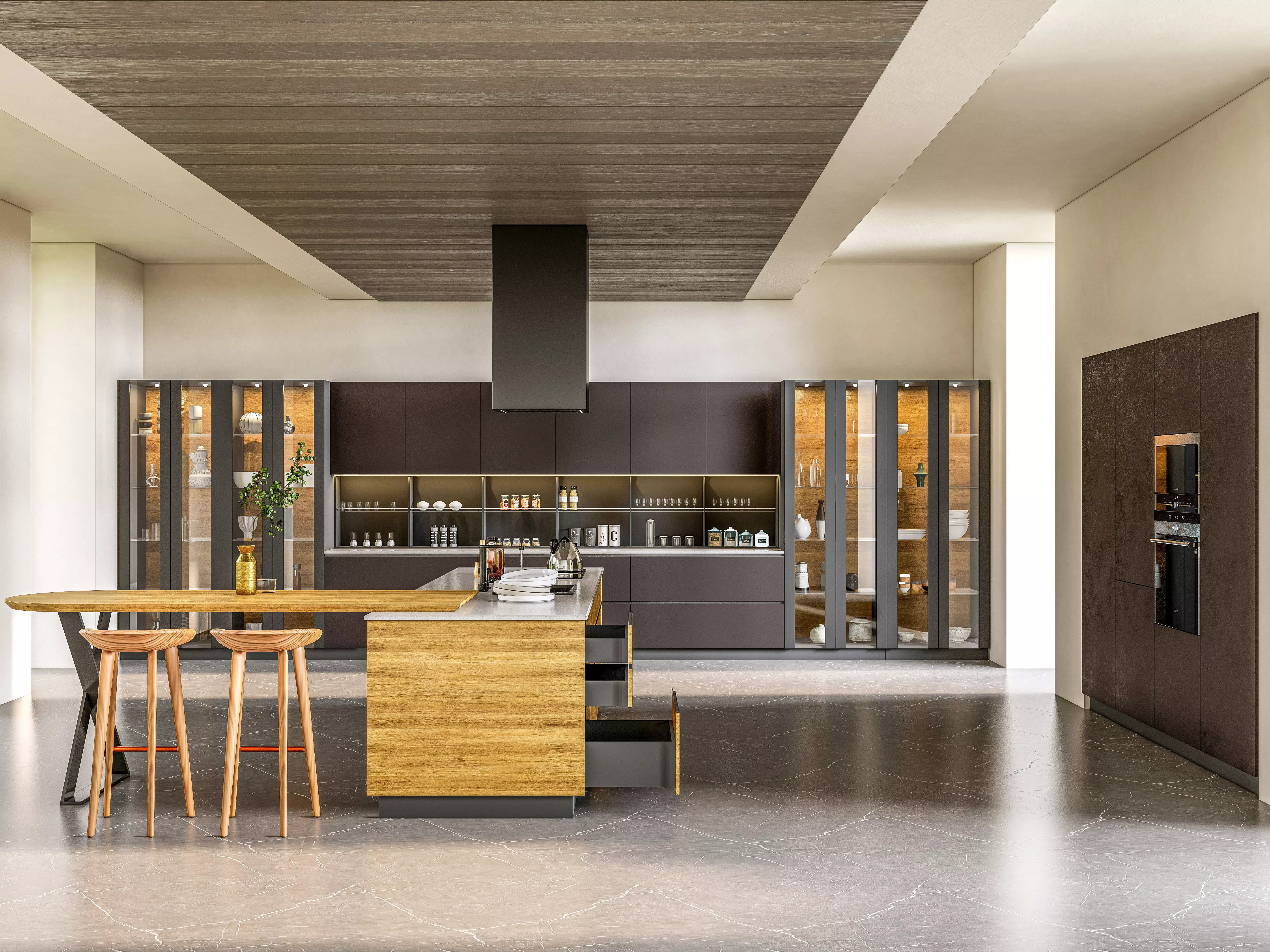 Kitchen fully parametric  Resizable manufacturable 0018 3D model_0