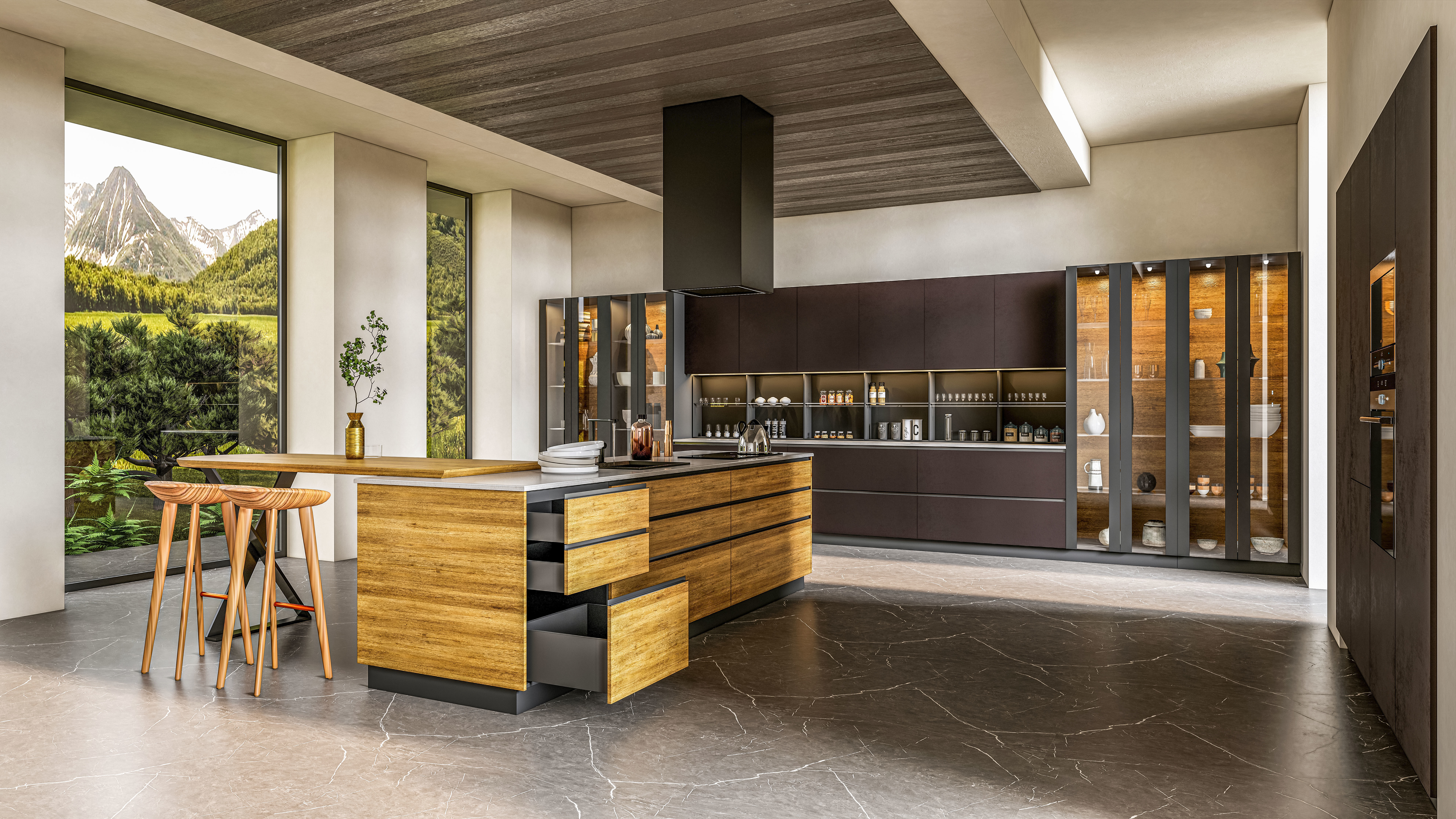 Kitchen fully parametric  Resizable manufacturable 0018 3D model_10