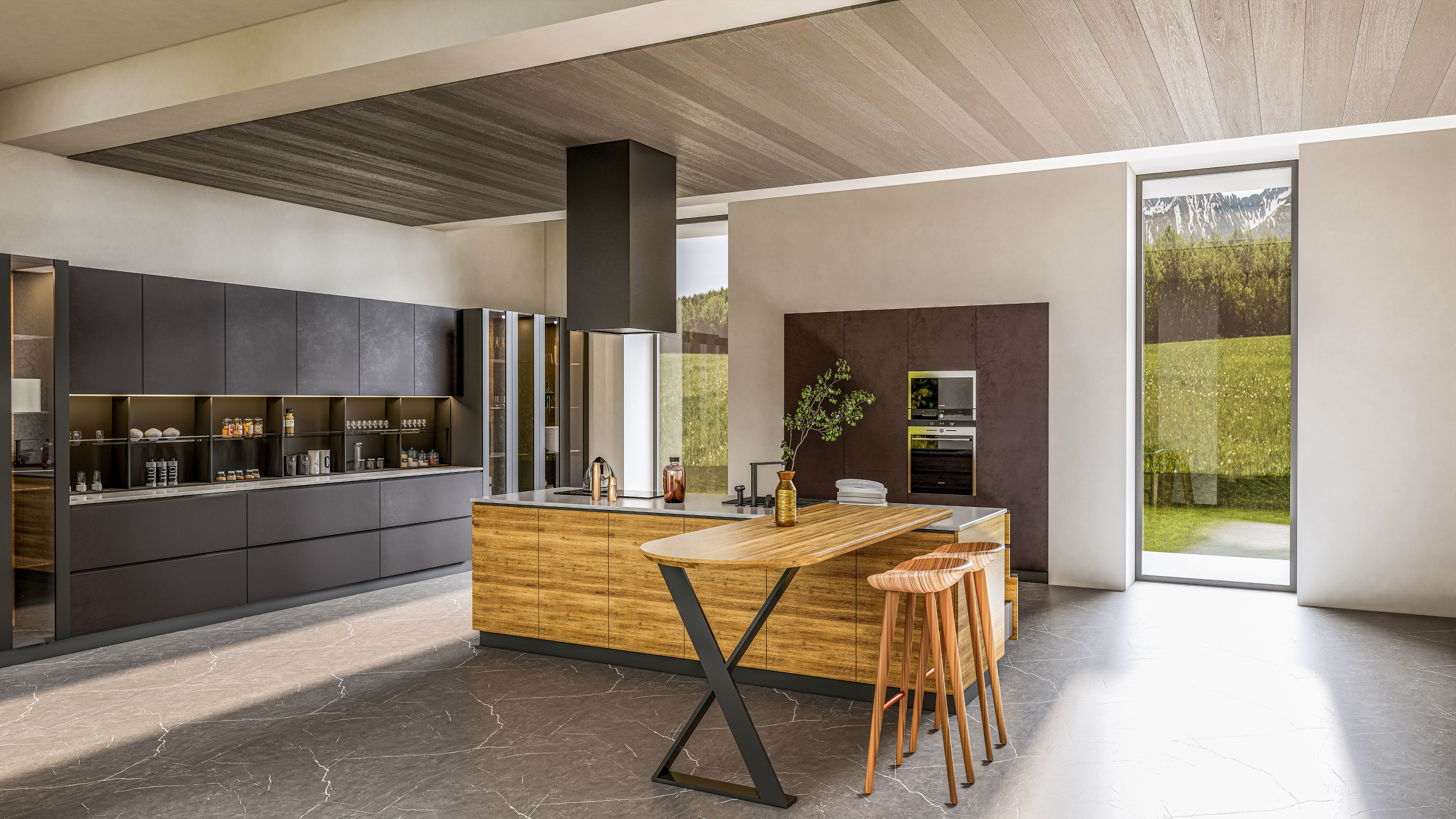 Kitchen fully parametric  Resizable manufacturable 0018 3D model_9