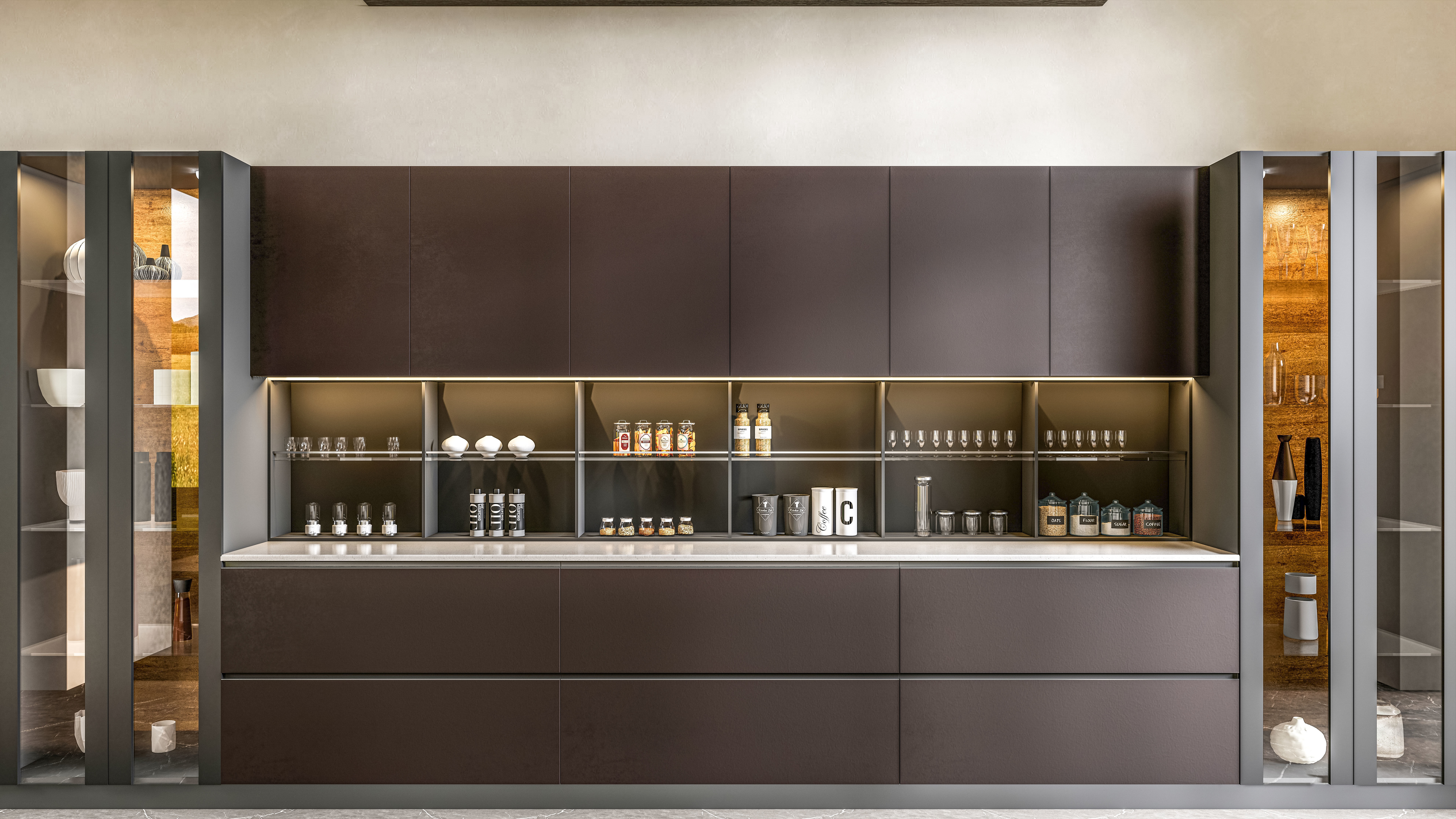 Kitchen fully parametric  Resizable manufacturable 0018 3D model_5