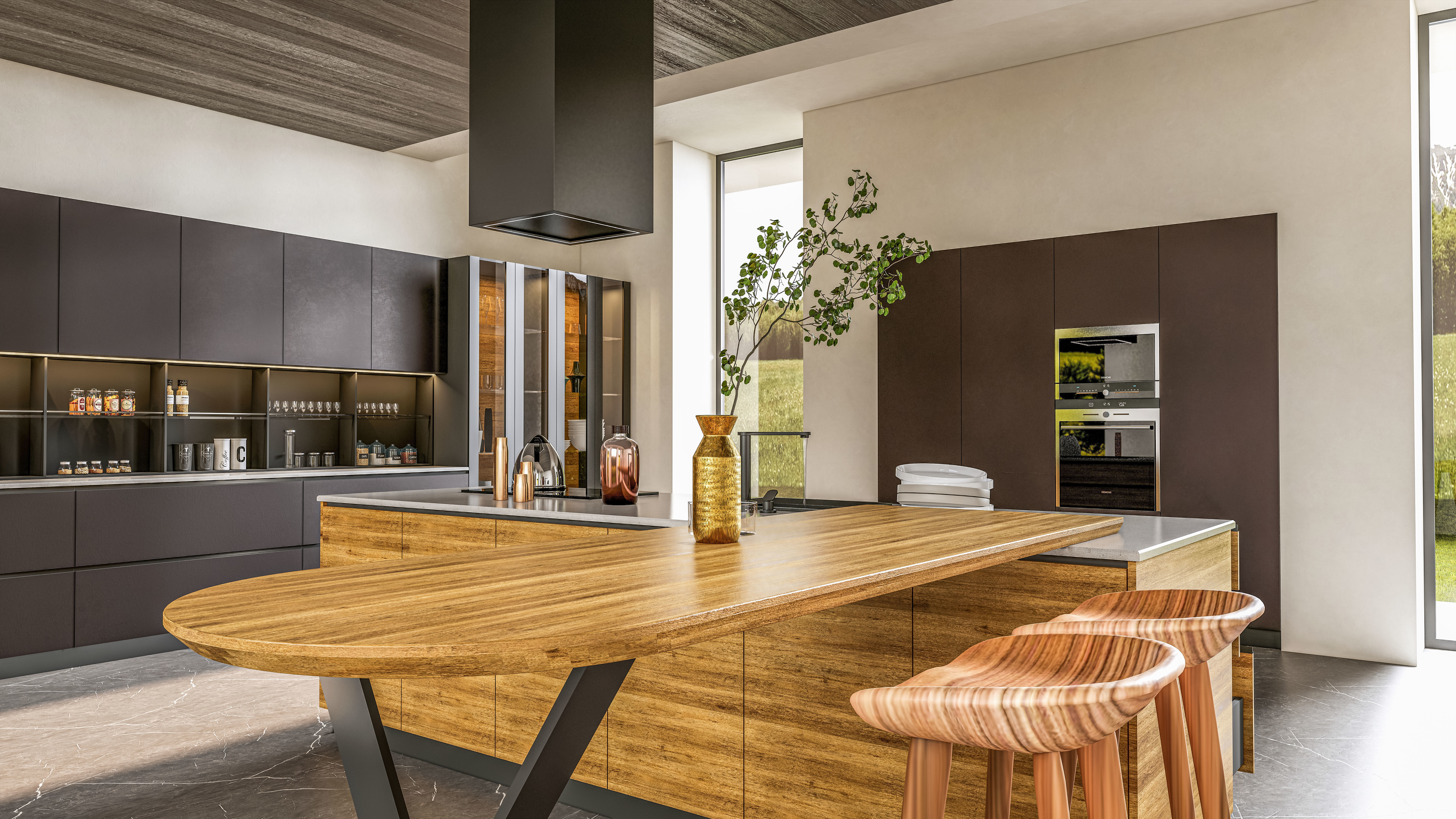 Kitchen fully parametric  Resizable manufacturable 0018 3D model_3