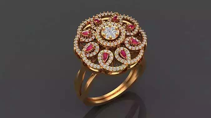 WEDDING RING WITH DIAMONDS