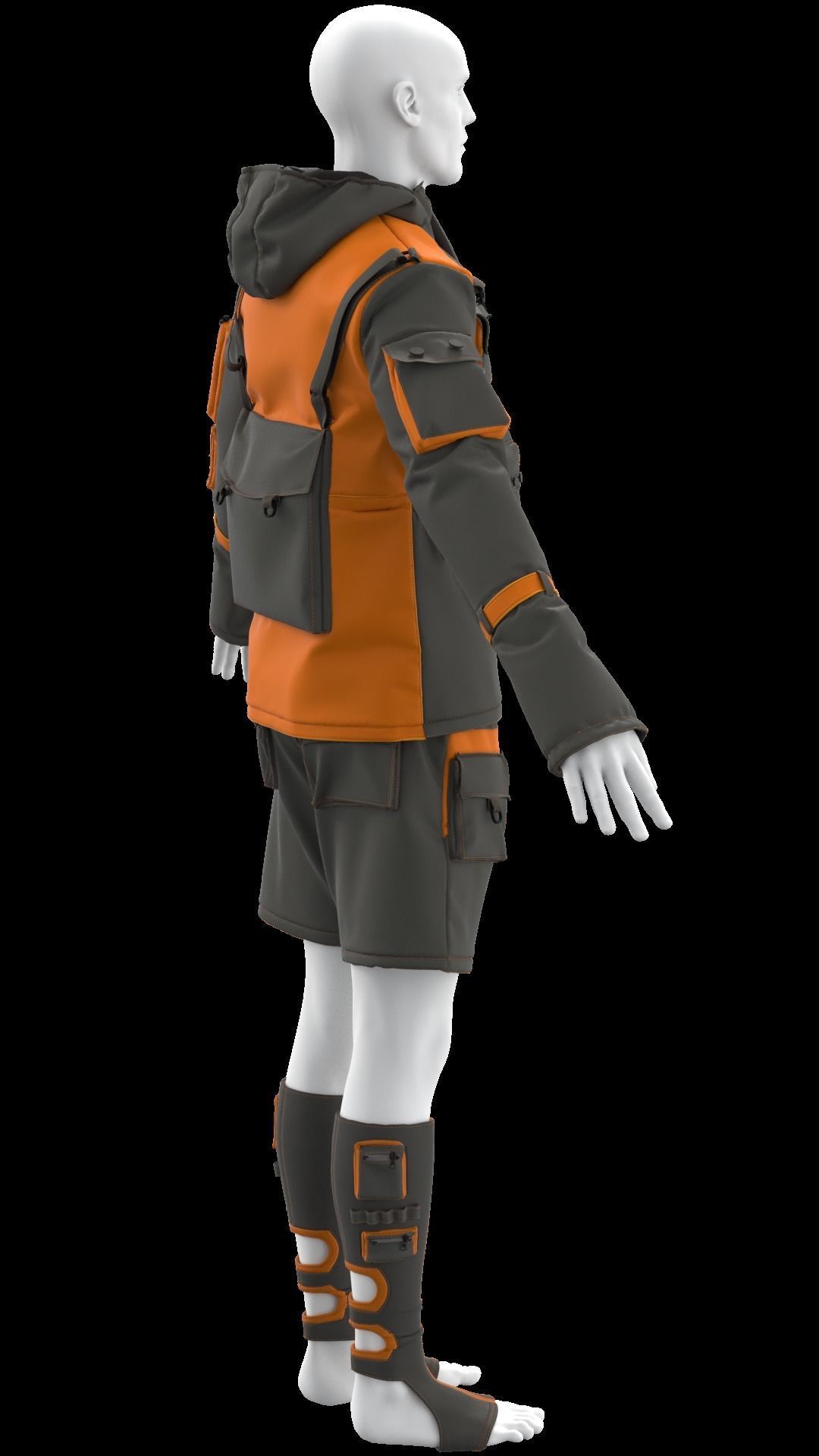 Techwear Outfit 3D model_31