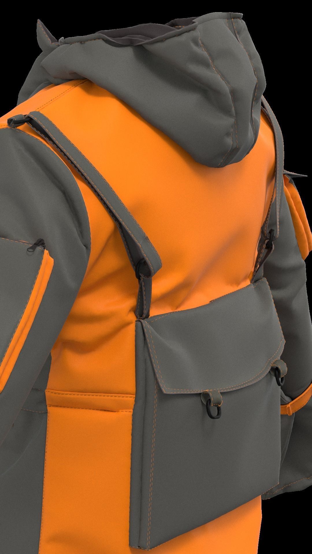 Techwear Outfit 3D model_49