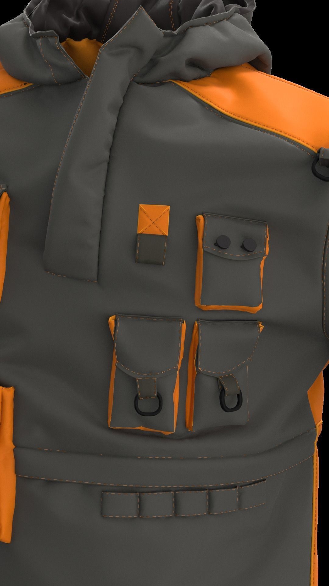 Techwear Outfit 3D model_47
