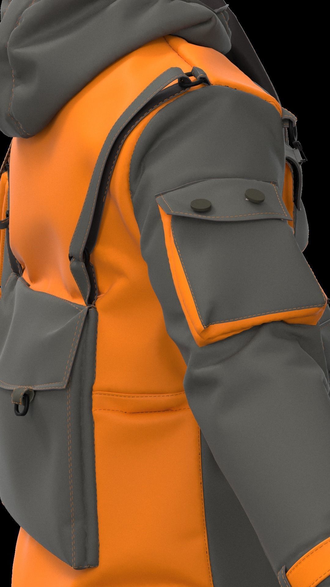 Techwear Outfit 3D model_50