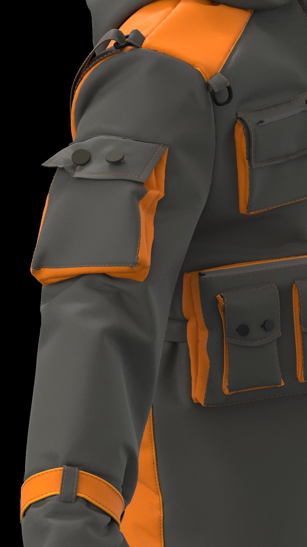 Techwear Outfit 3D model_48
