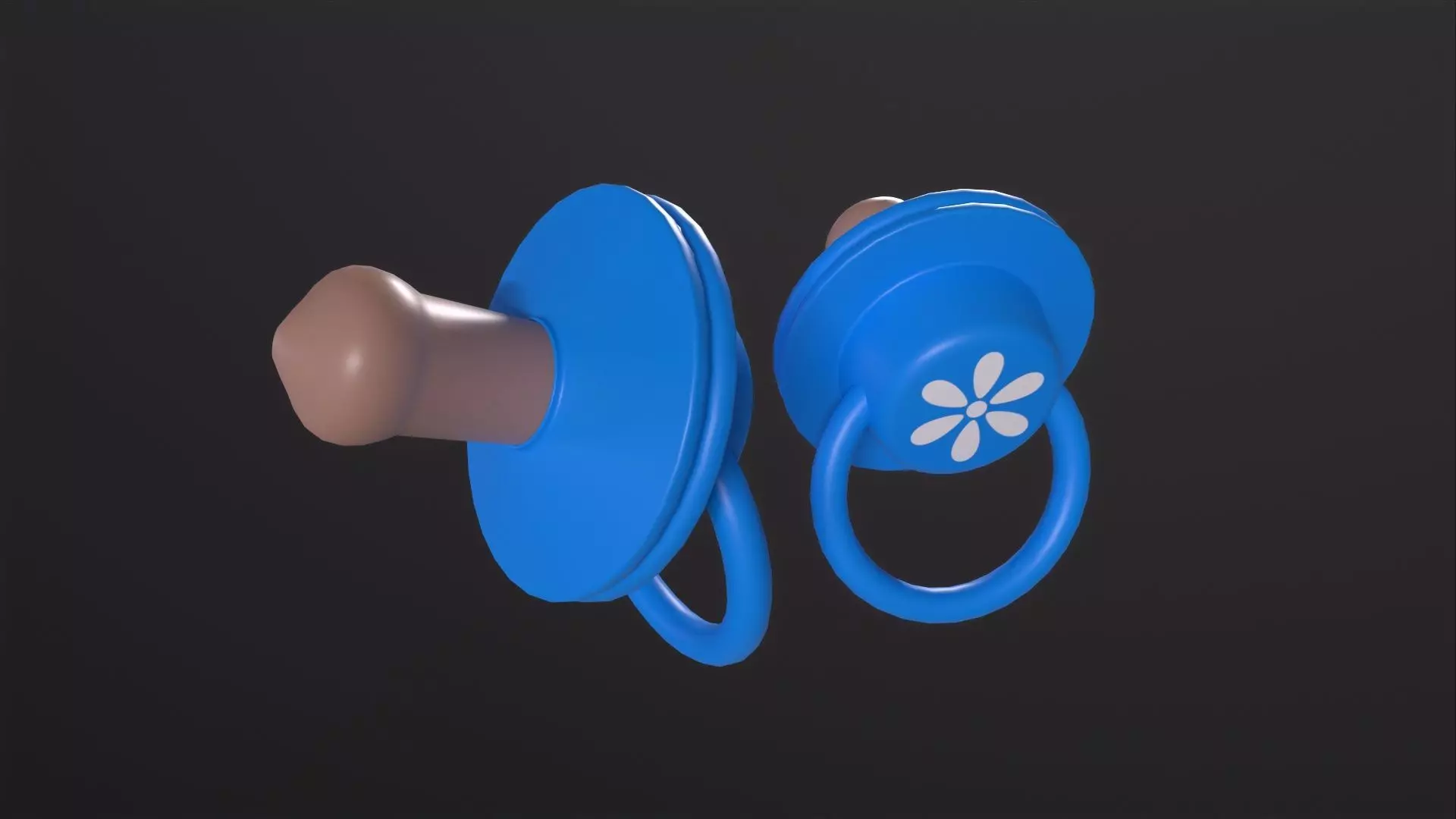 Pacifier 3D Model Low-poly 3D model