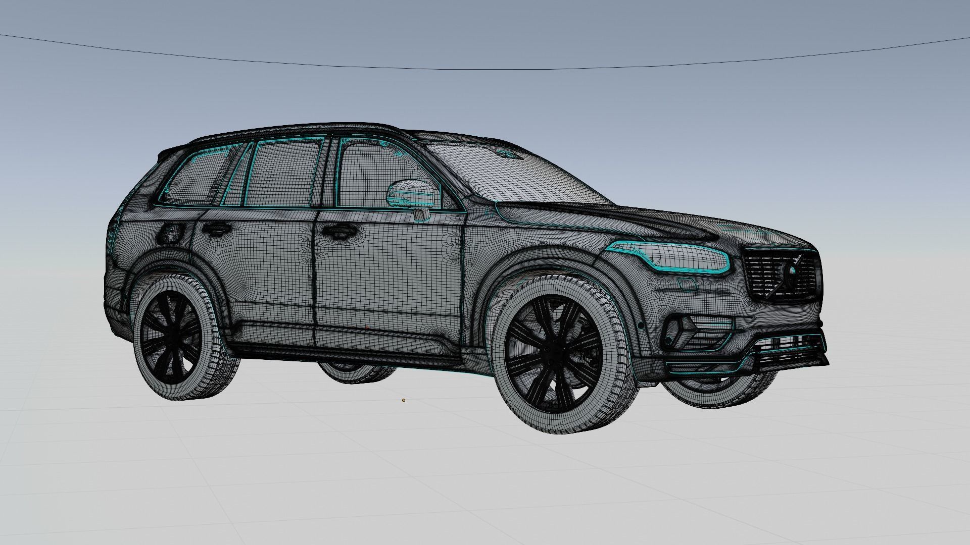 Volvo XC90 T8 2017 3D model_31