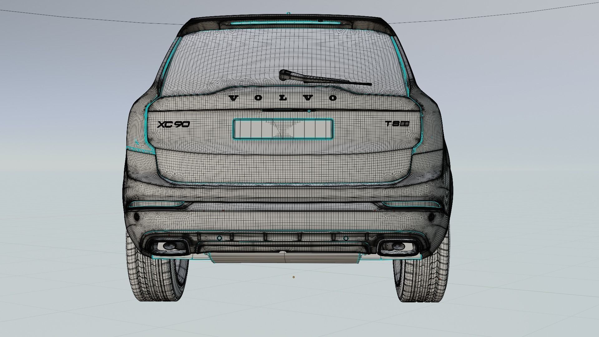 Volvo XC90 T8 2017 3D model_29