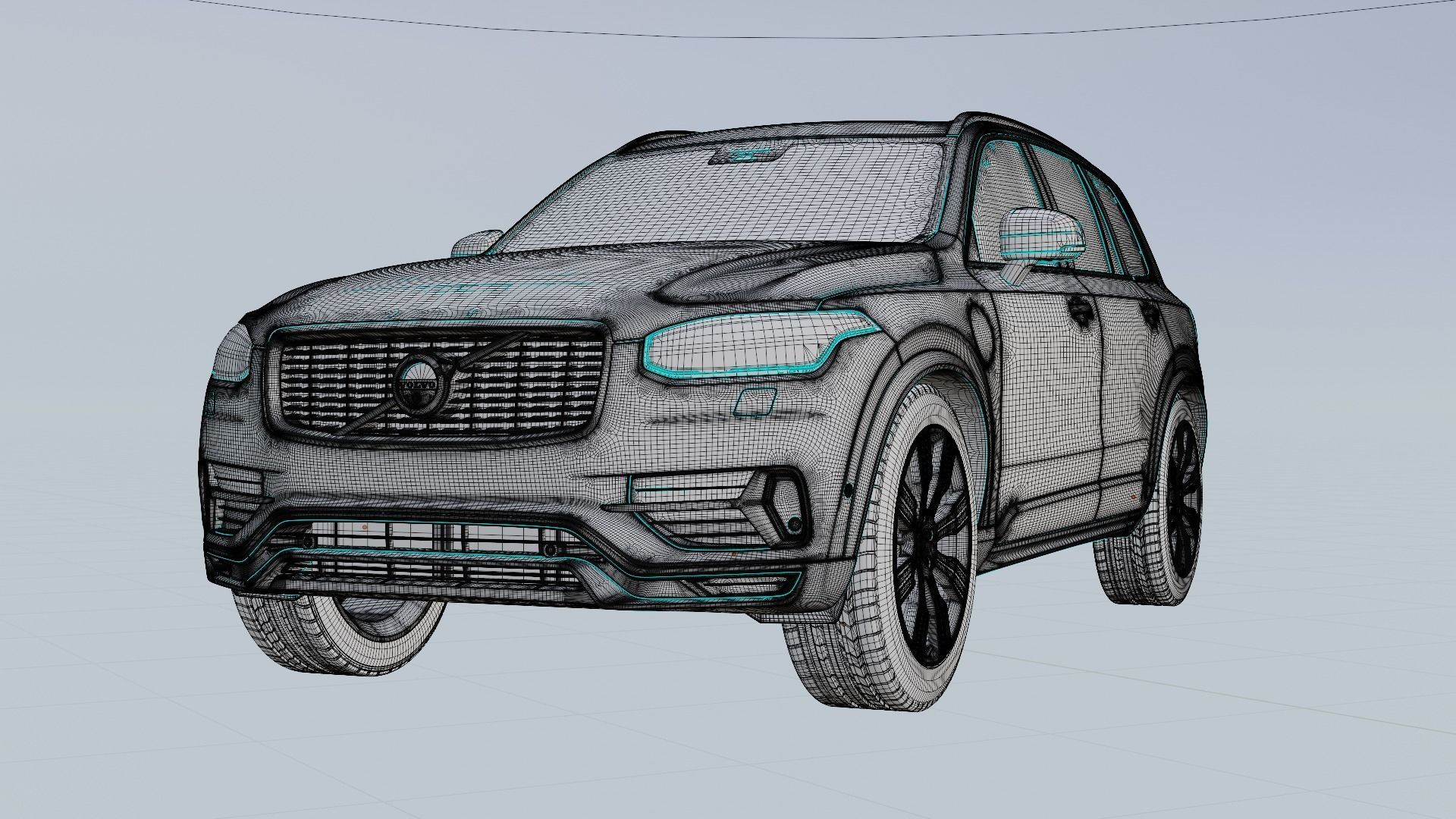 Volvo XC90 T8 2017 3D model_30