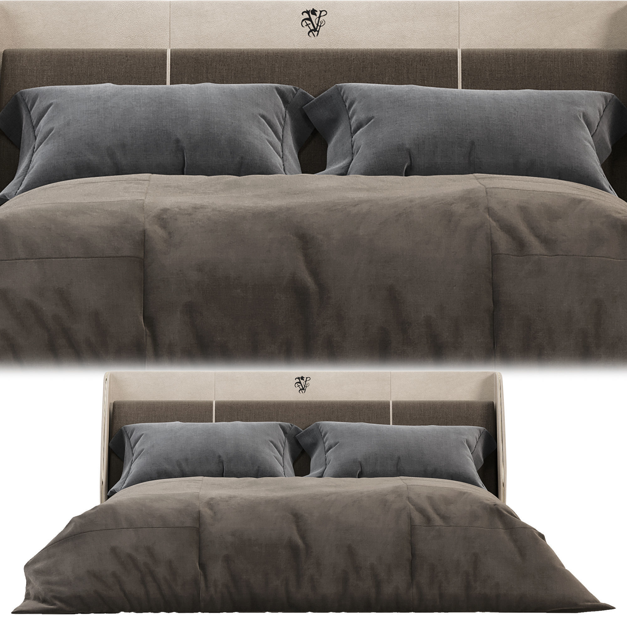 Le Comte Bed By Visionnaire 3D model_2