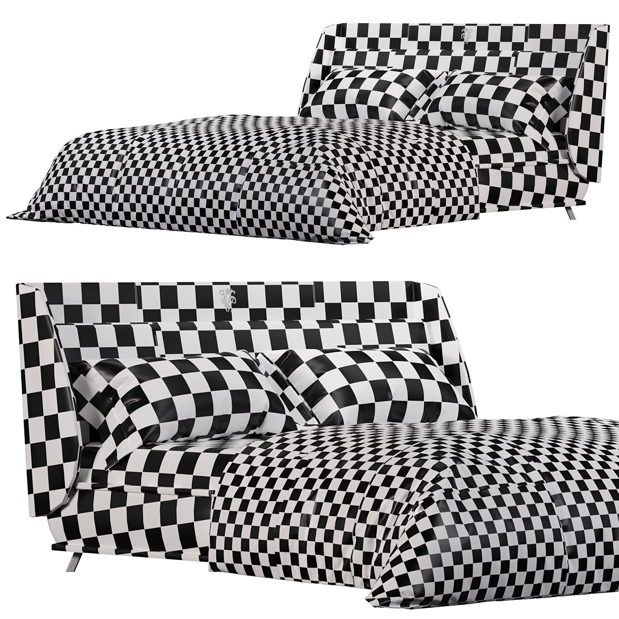 Le Comte Bed By Visionnaire 3D model_3