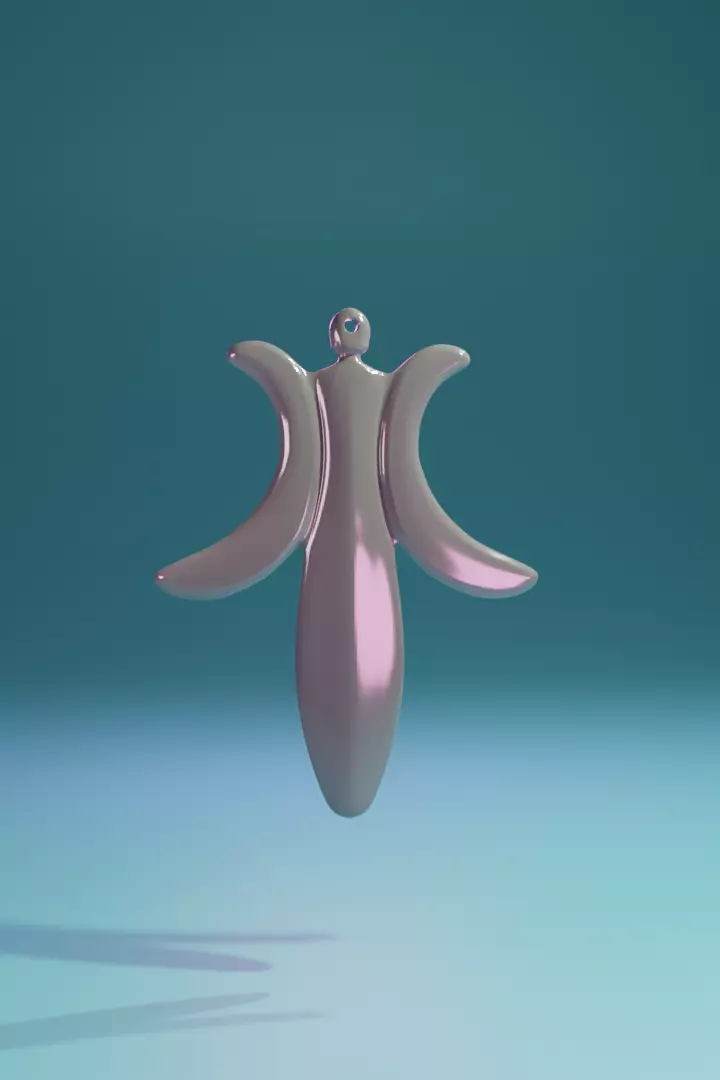 Death Note Misa Amane Necklace and Earring 3D print model