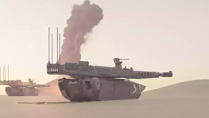 IDF Merkava mark 5 - concept tank 3D print model