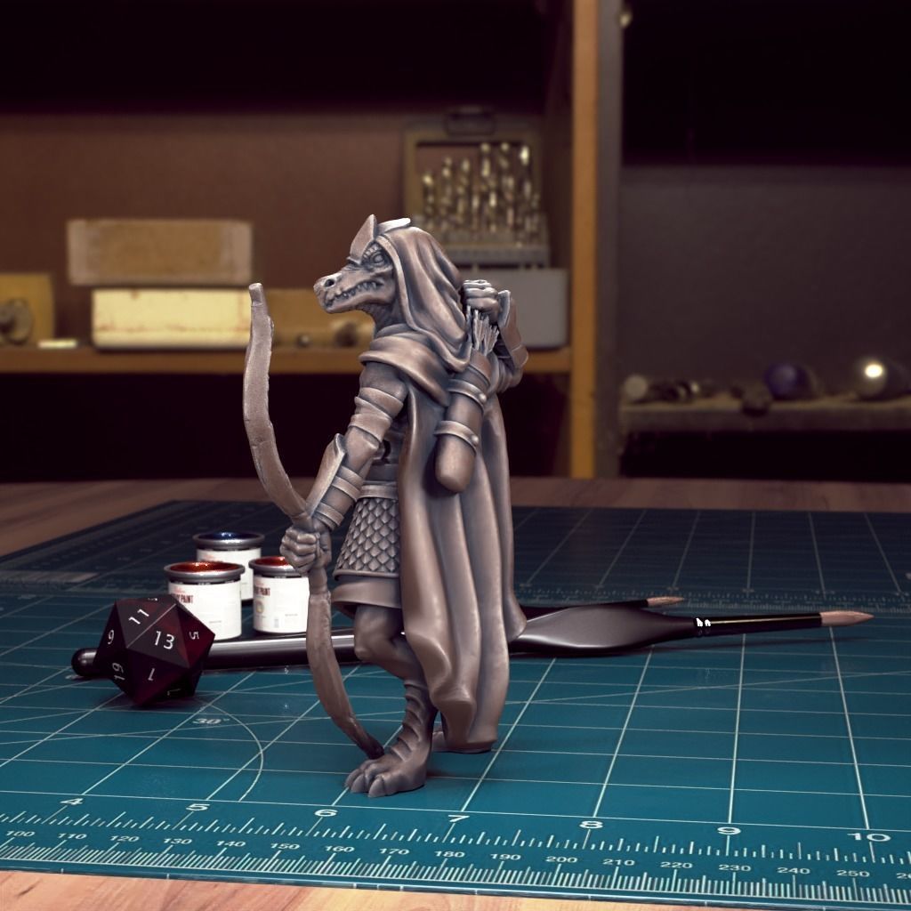 DnD Heroes - Dragonborn Rangers - Pre-Supported- 3D print model_6