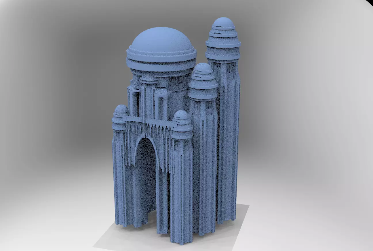 White Marble Palace Bridges 2  3D model_0