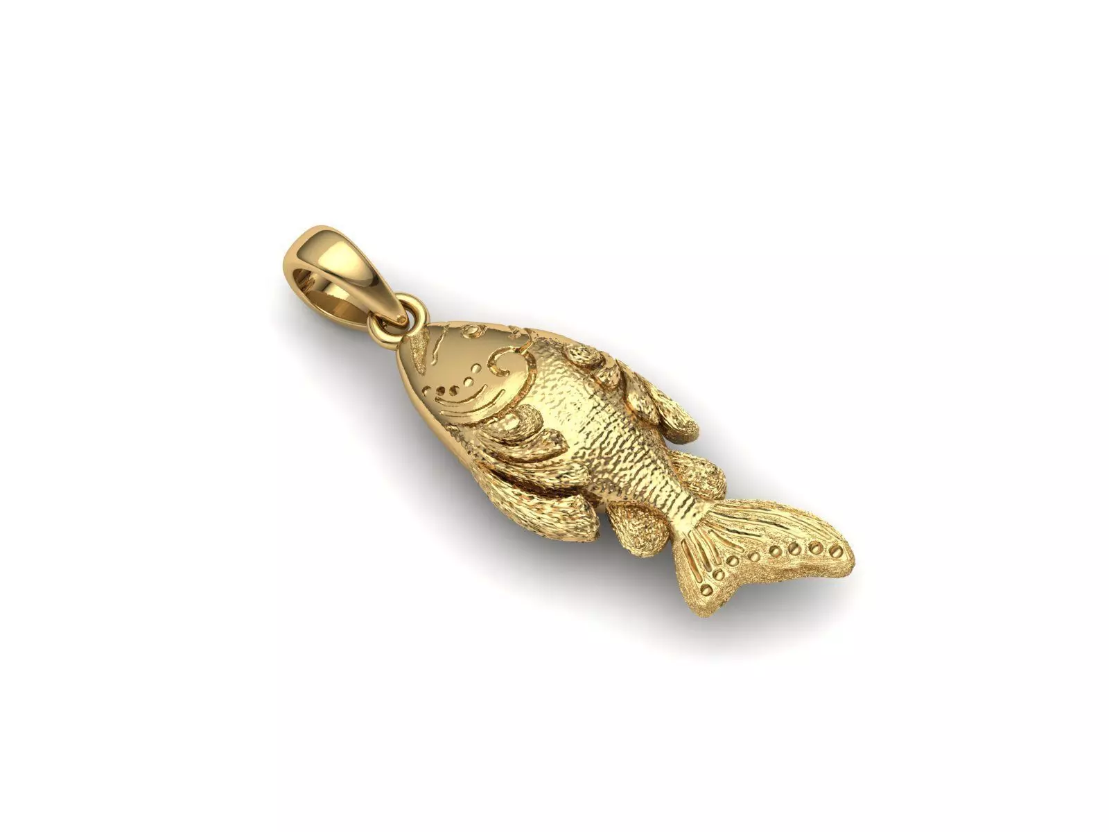 Fish Pendant 3D print model_0