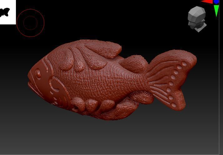 Fish Pendant 3D print model_13
