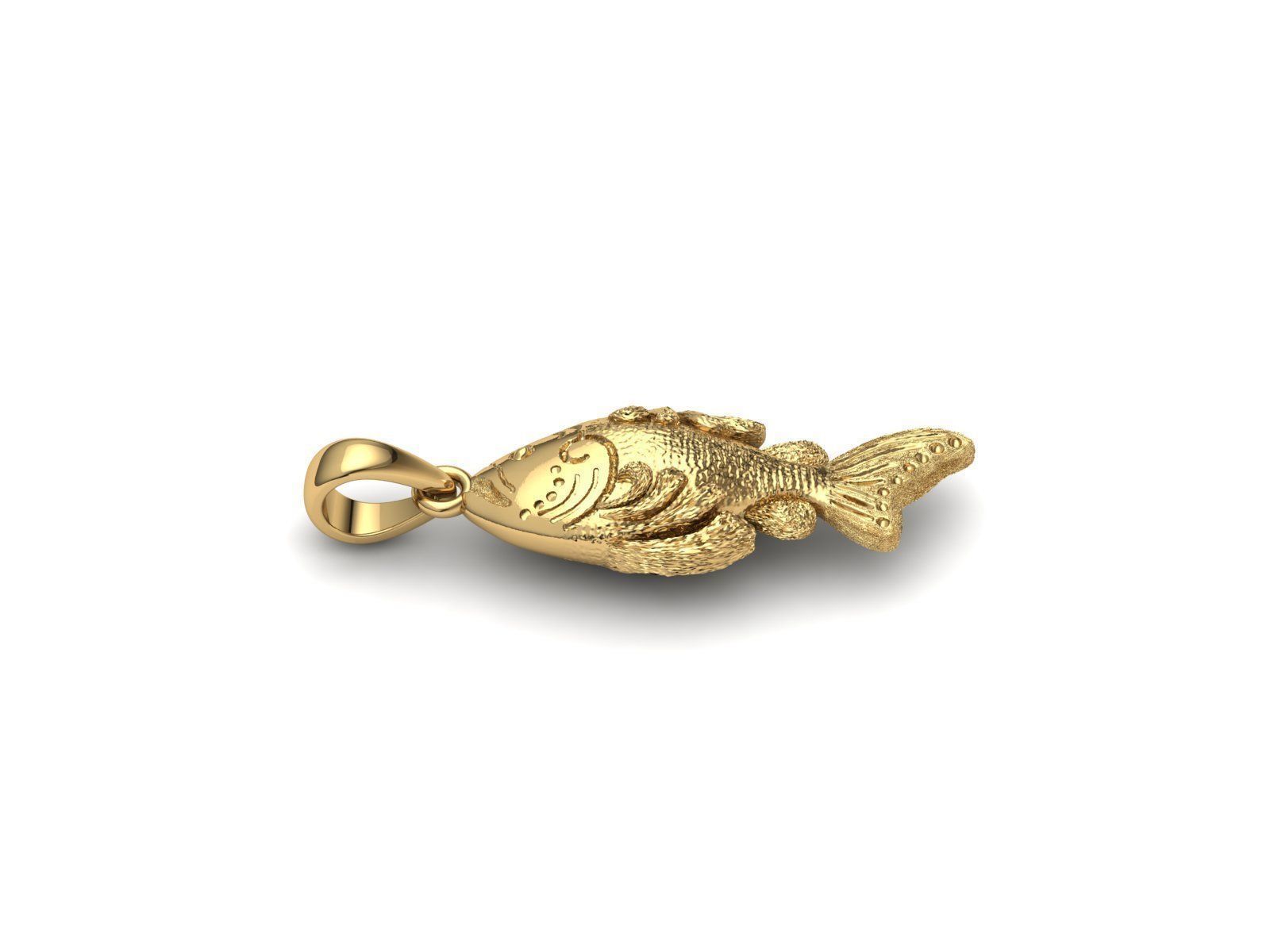 Fish Pendant 3D print model_2