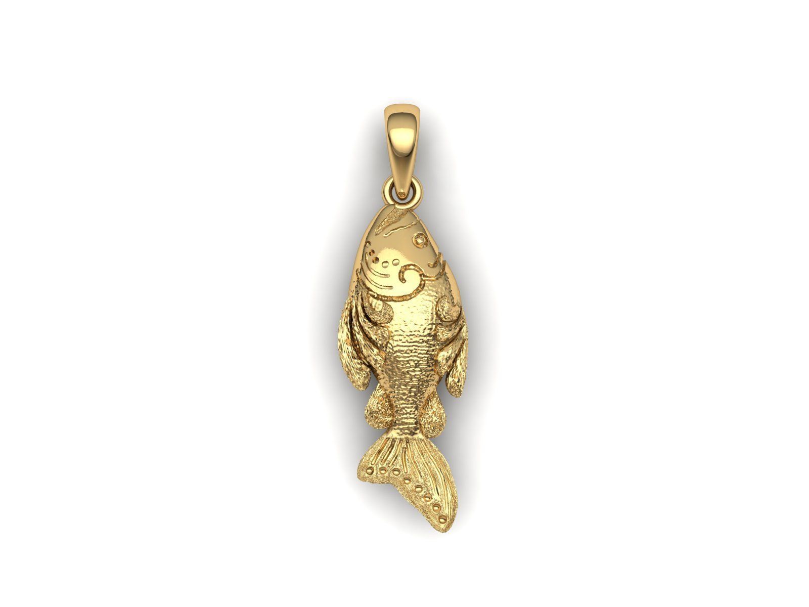 Fish Pendant 3D print model_1