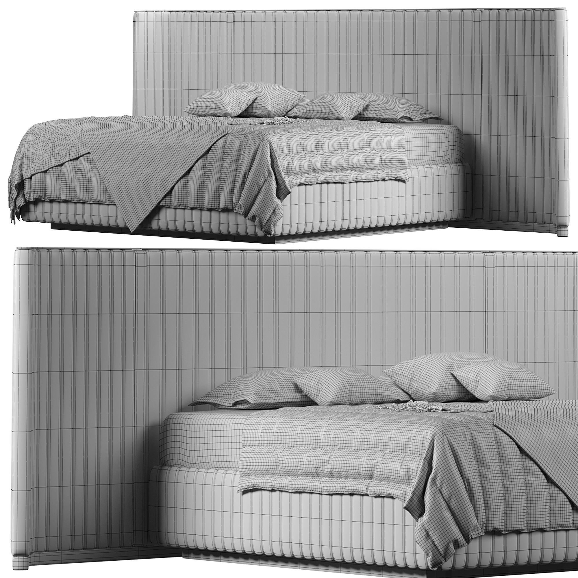  LEONARDO Bed By Visionnaire 3D model_4