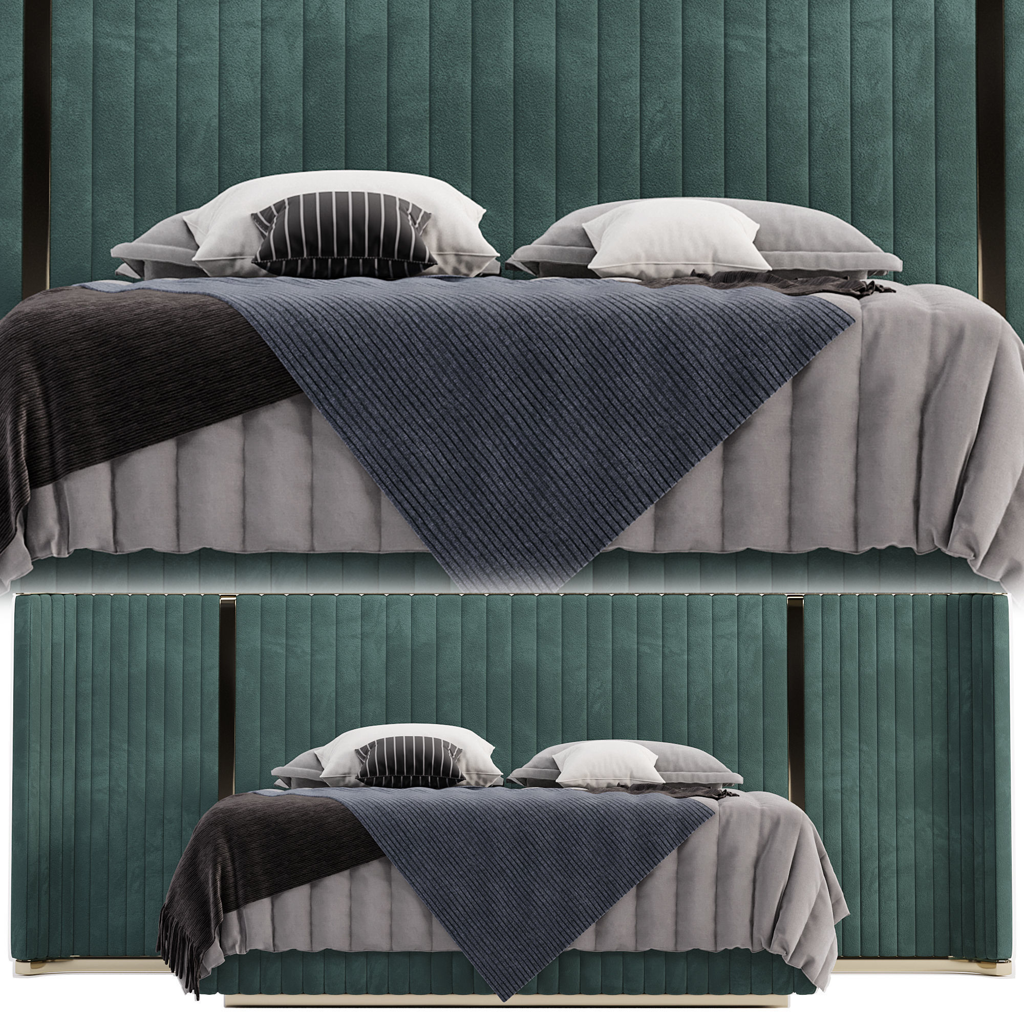  LEONARDO Bed By Visionnaire 3D model_2