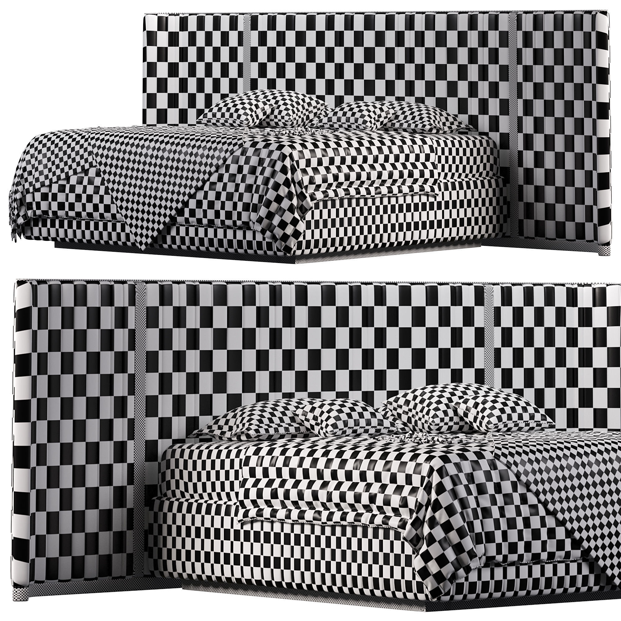  LEONARDO Bed By Visionnaire 3D model_3