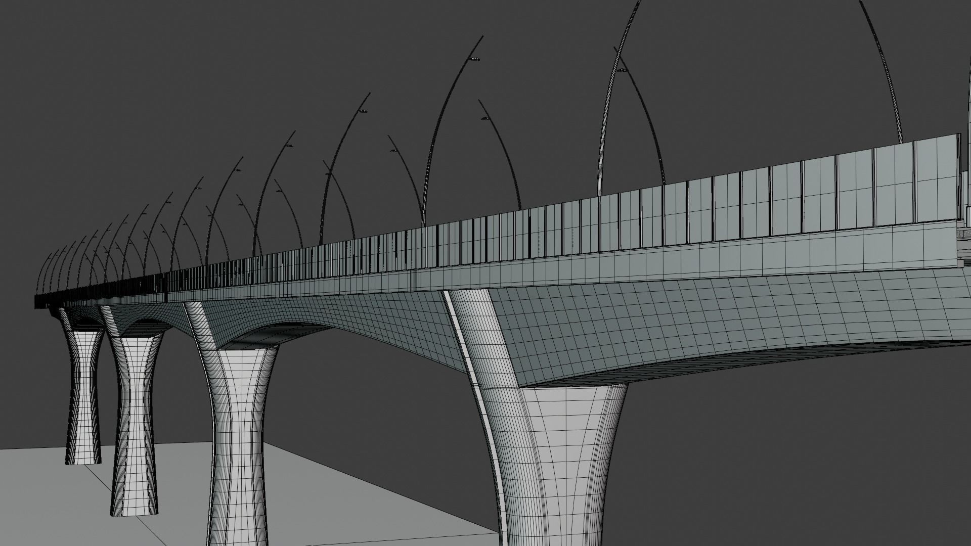 Road bridge 2023 3D model_11