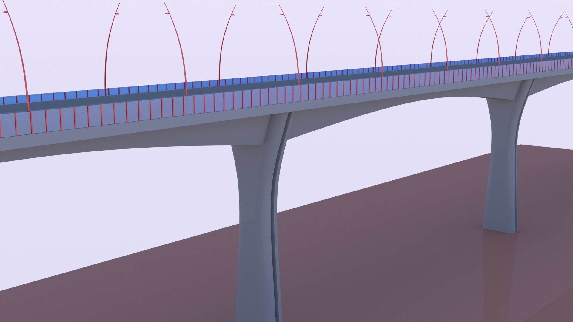 Road bridge 2023 3D model_2