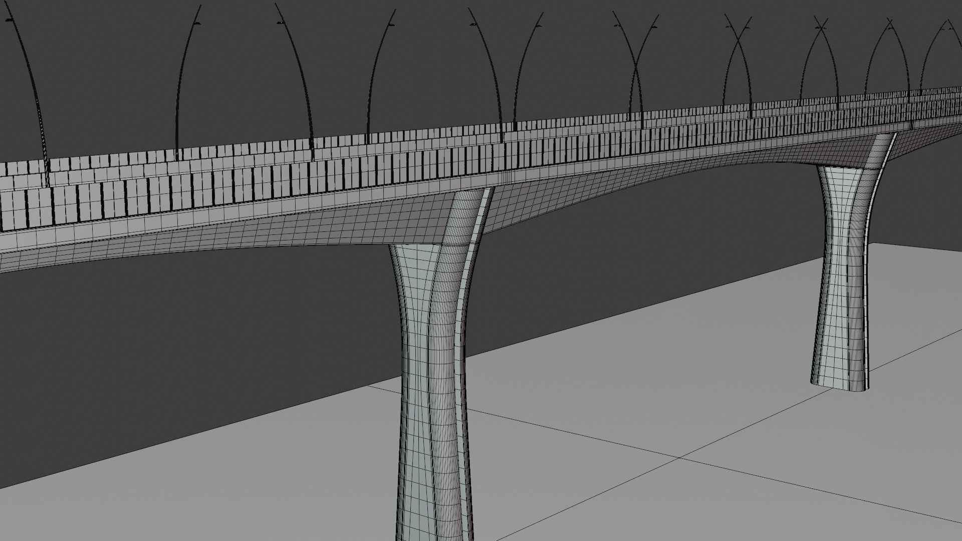 Road bridge 2023 3D model_3