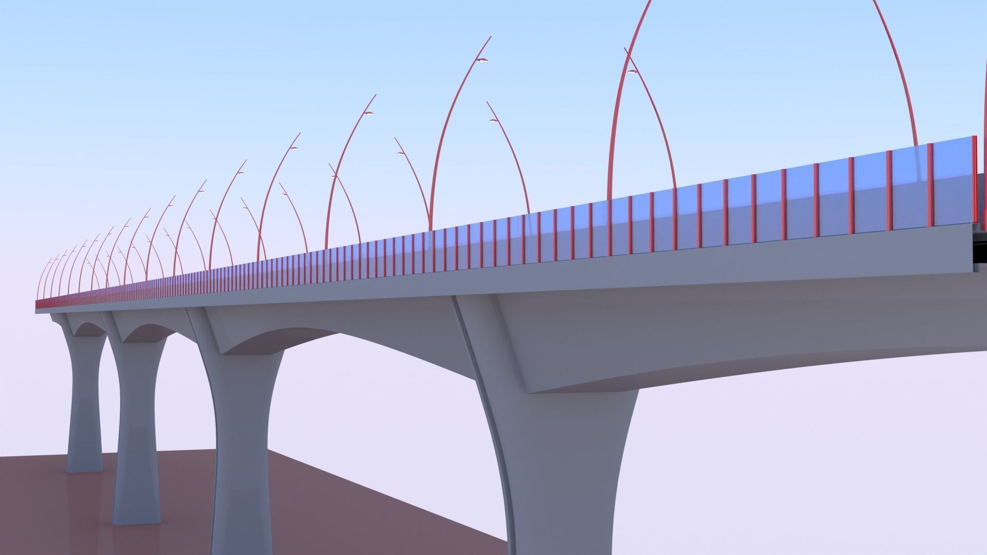 Road bridge 2023 3D model_10