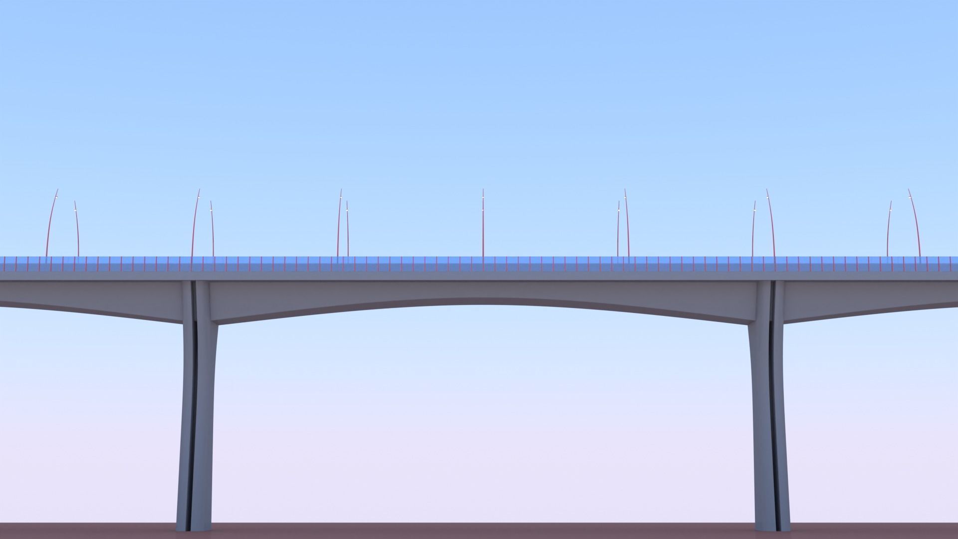 Road bridge 2023 3D model_12