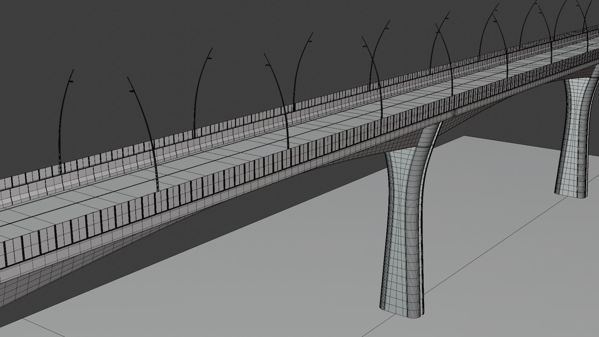 Road bridge 2023 3D model_5