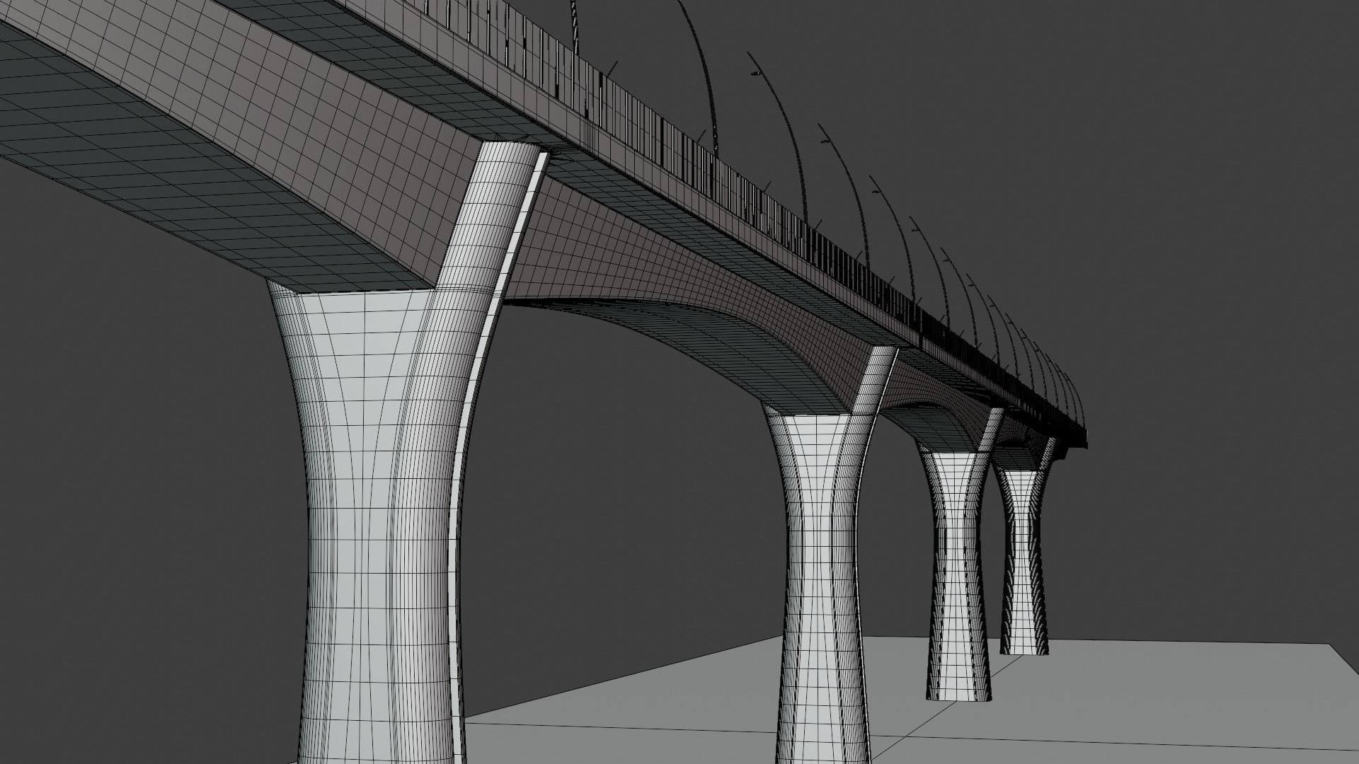 Road bridge 2023 3D model_9