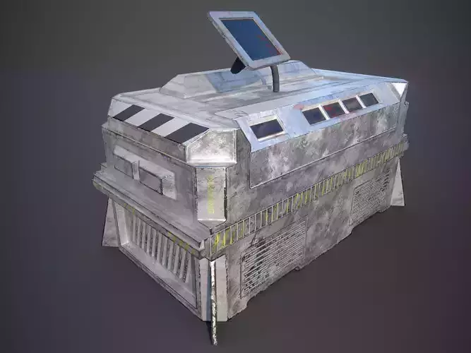 Sci-Fi Horror Crate Prop 