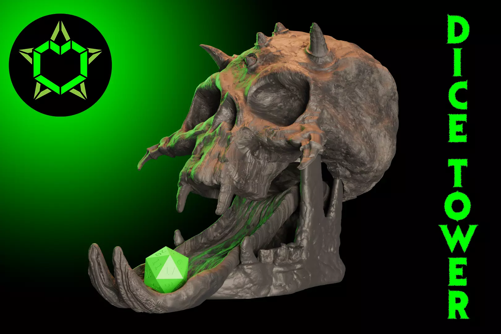 Skull Dice Tower 3D print model