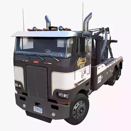 Peterbilt 362 Heavy Wrecker Low-poly 3D model