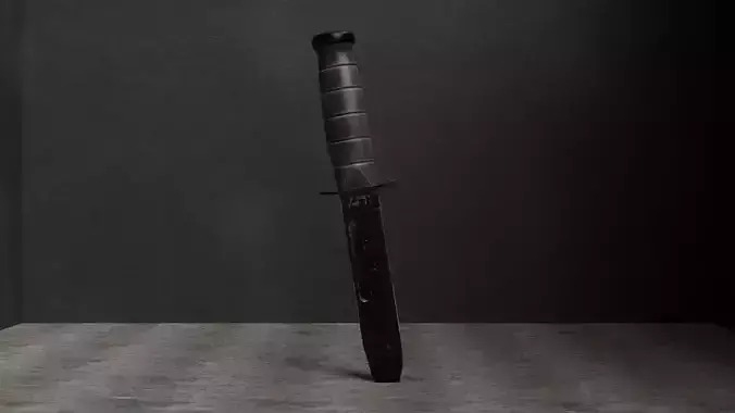 Ka-Bar knife Game-Ready Model