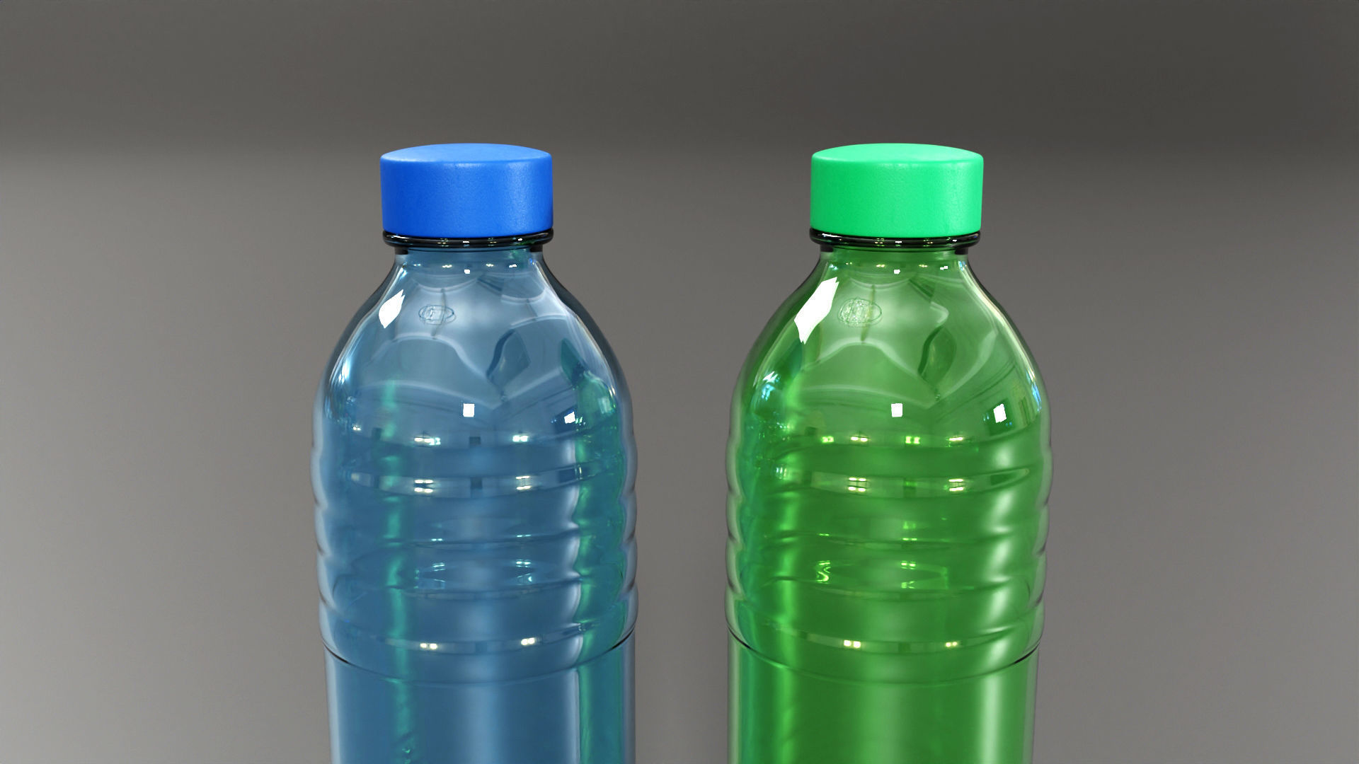Simple Bottles Pack - Water Bottle - Jar 3D model_5
