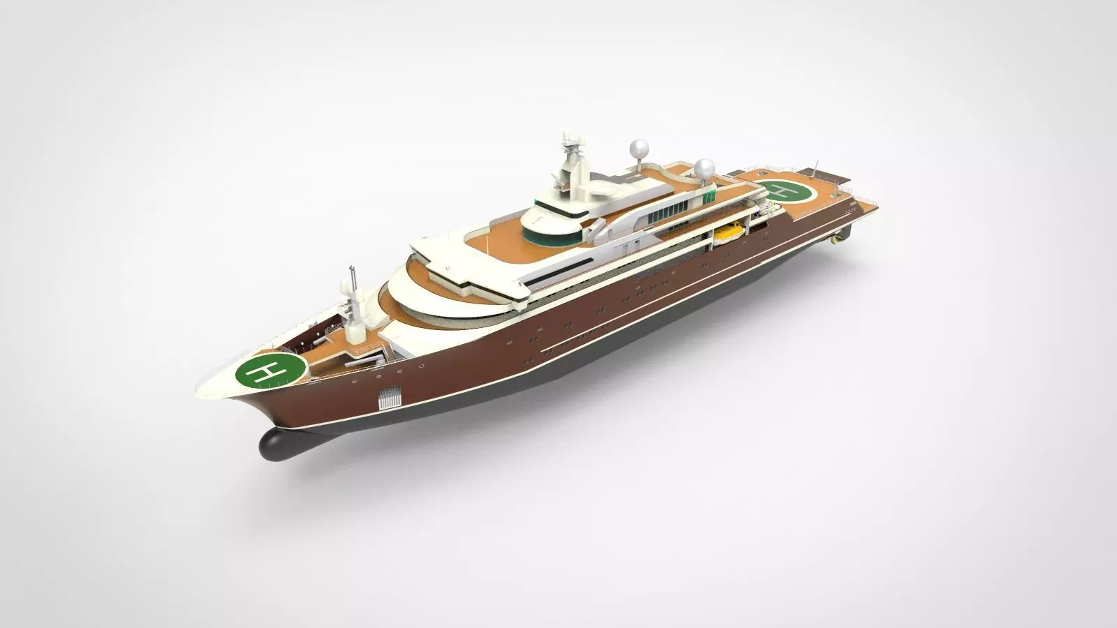 Lurssen Super Yacht 3D model_0