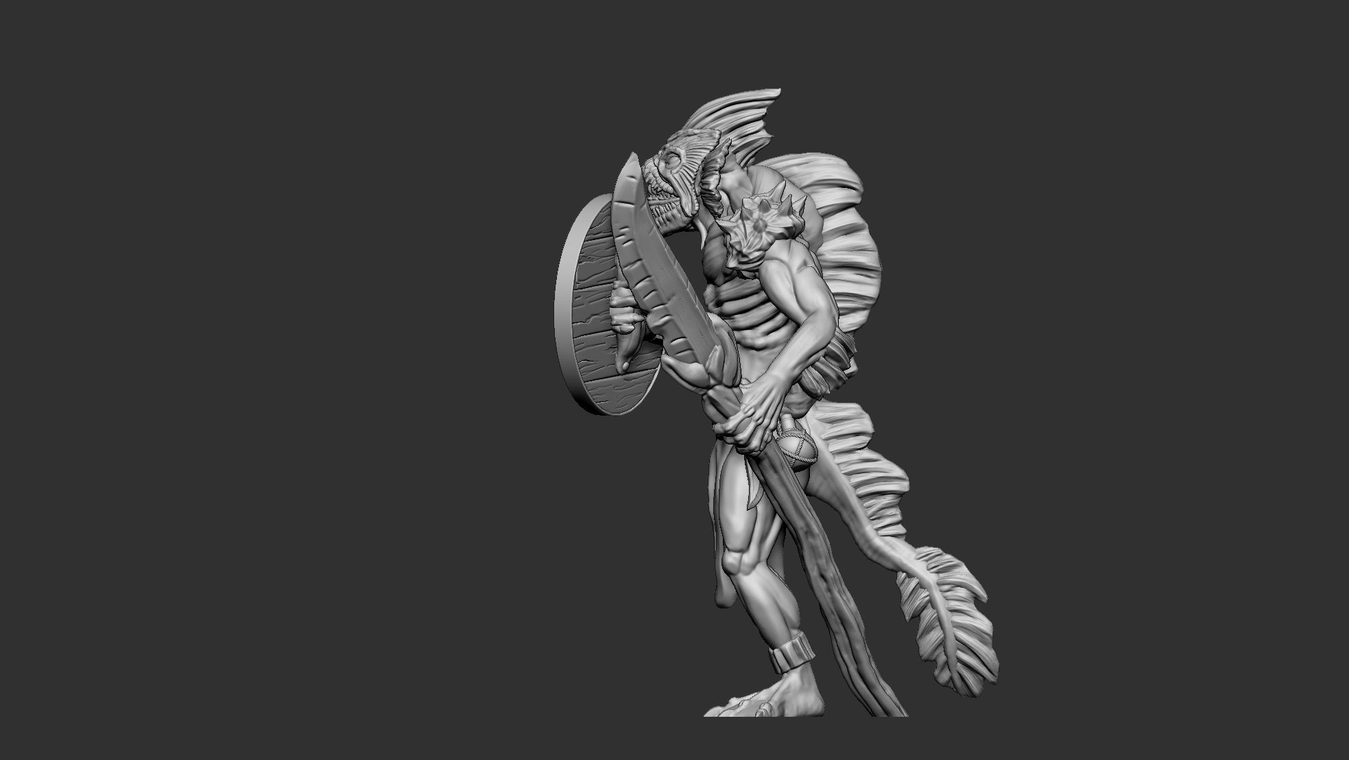 Sahuagin guards - bundle 3D print model_8
