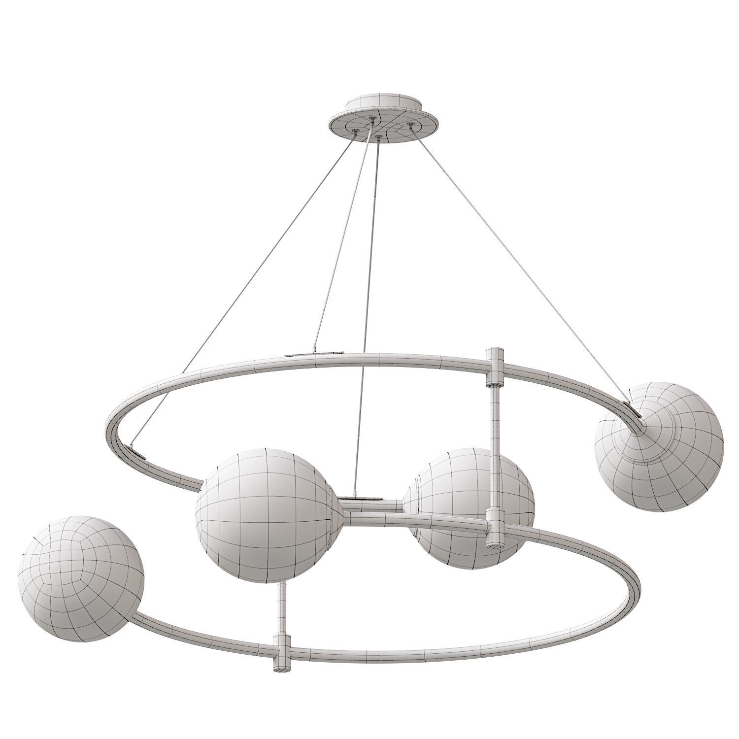 CHANDELIER CEILING LIGHTING MAYTONI BALANCE 3D model_2