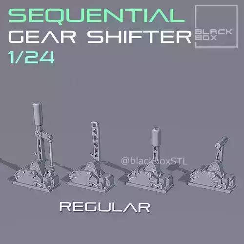 Sequential Gear Shift Pack 1-24th scale 3D print model