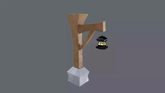 Low Poly Street Lamp