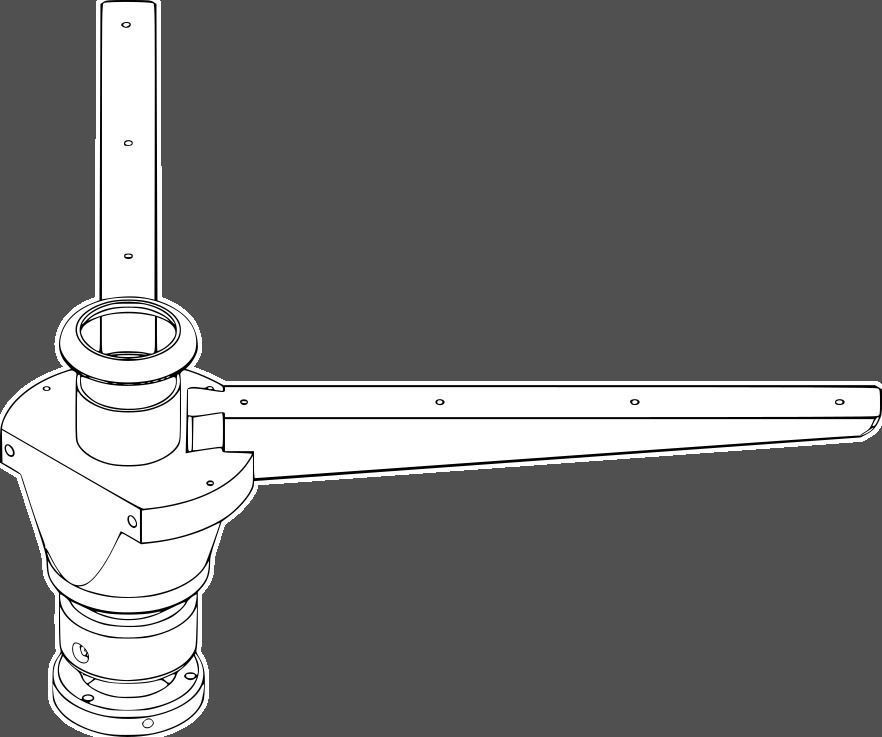 Cabinet swing door mechanism half round cabinets Woodworking 3D print model_2