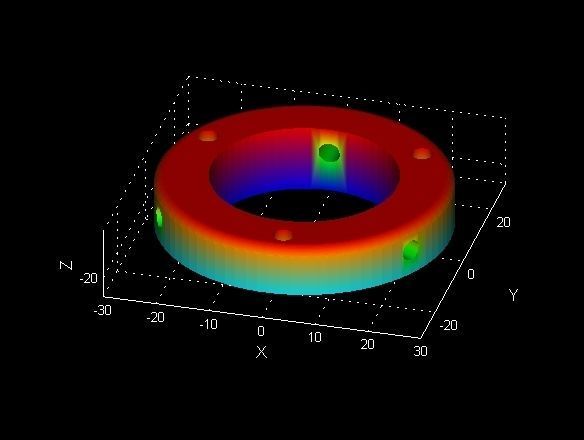 Cabinet swing door mechanism half round cabinets Woodworking 3D print model_13